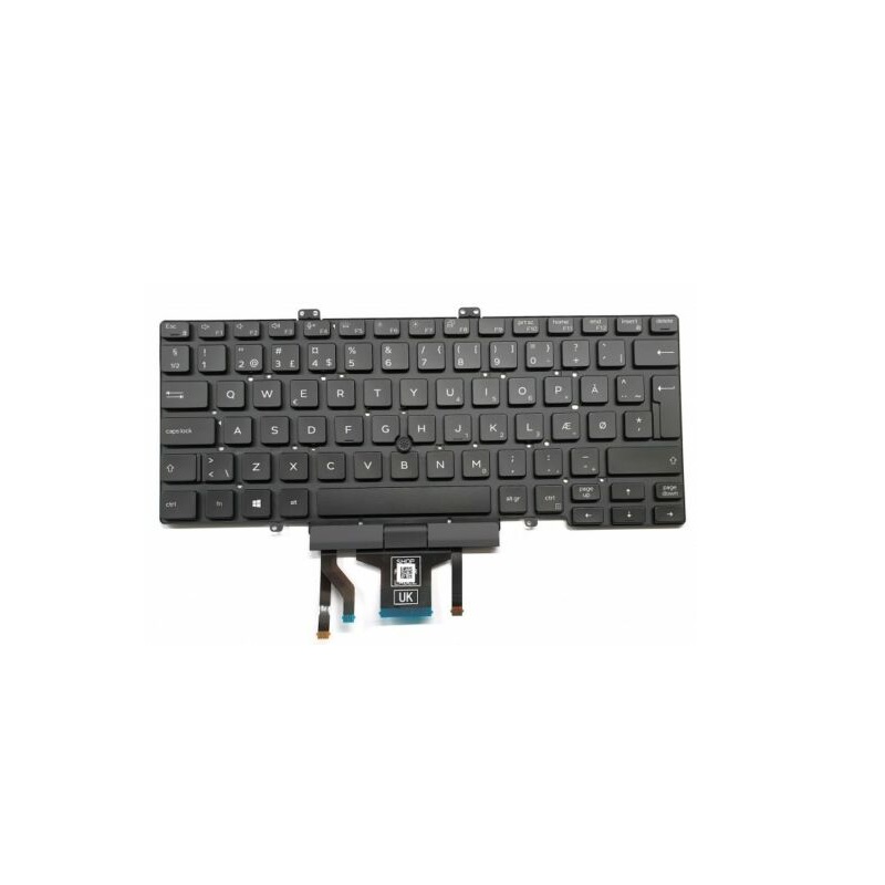 Dánská klávesnice s podsvícením DELL Latitude 7400 5400 5401 5410 5411 Dual Point - 6N4P3
