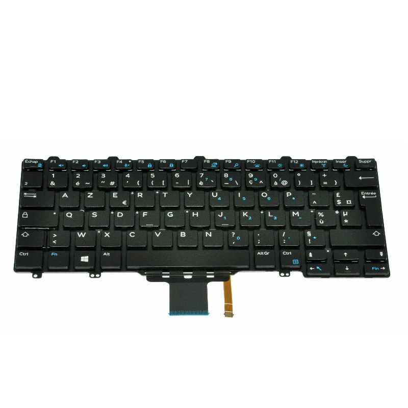 FR Klávesnice s podsvícením DELL Latitude E5270 E7270 7275 11 3150 3160 XPS 9250 Single Point - V2184