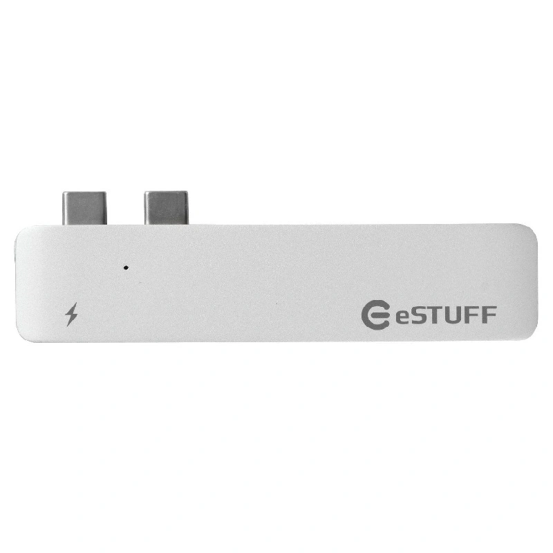 eSTUFF USB-C Slot-in Hub Pro Silver ES84122-SILVER