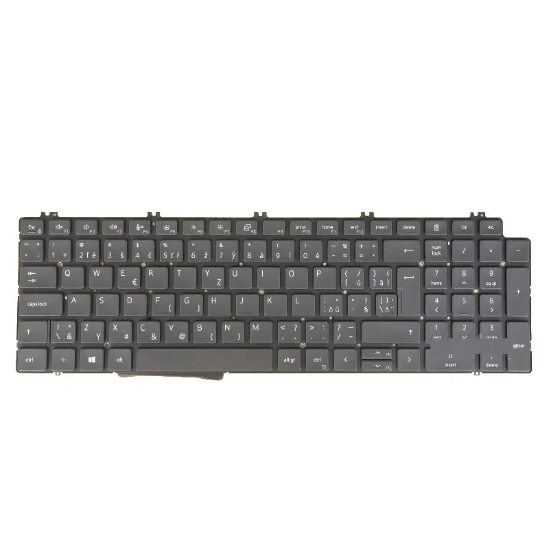 CZ klávesnice s podsvícením DELL Precision 7550 7750 7560 7760 Single Point - RVK7W