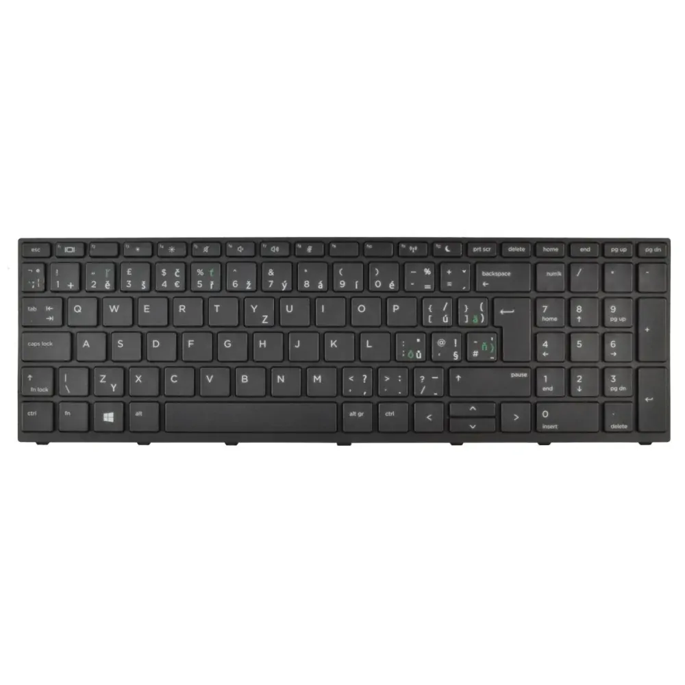 CZ klávesnice s rámečkem HP Probook 450 455 470 G5 - L01028-FL1