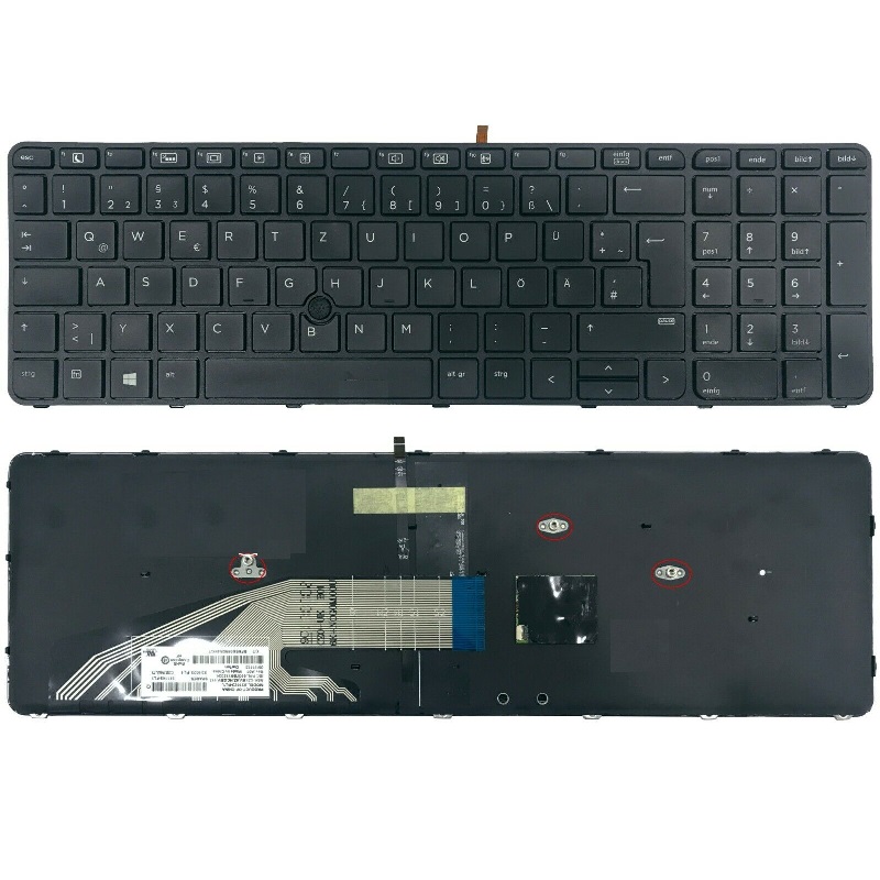 CZ klávesnice s podsvícením HP ProBook 450 G3 G4 455 G3 G4 470 G3 G4 650 G2 G3 655 G2 G3 Keyboard Backlit TouchPoint - 841145-FL1