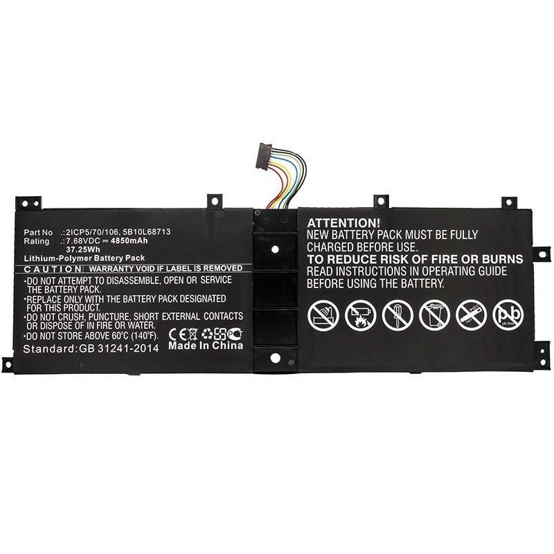 CoreParts Batterie IdeaPad MIIX 510 12ISK 510-12IKB 510-12IKB-80XE 37WH Li-Pol 7.68V 4.85Ah - 5B10L68713