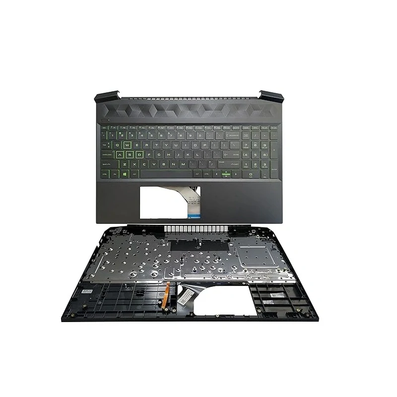 HP Pavilion Gaming 15-EC 15Z-EC0000 15-EC0000 15-EC0013DX Palmrest s Slovinskou podsvícenou klávesnicí Green Black - L72597-BA1