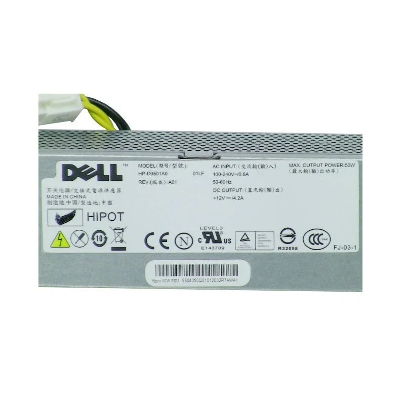 Napájecí zdroj DELL G151G OptiPlex FX160 Desktop 50W USSF Power Supply - G151G