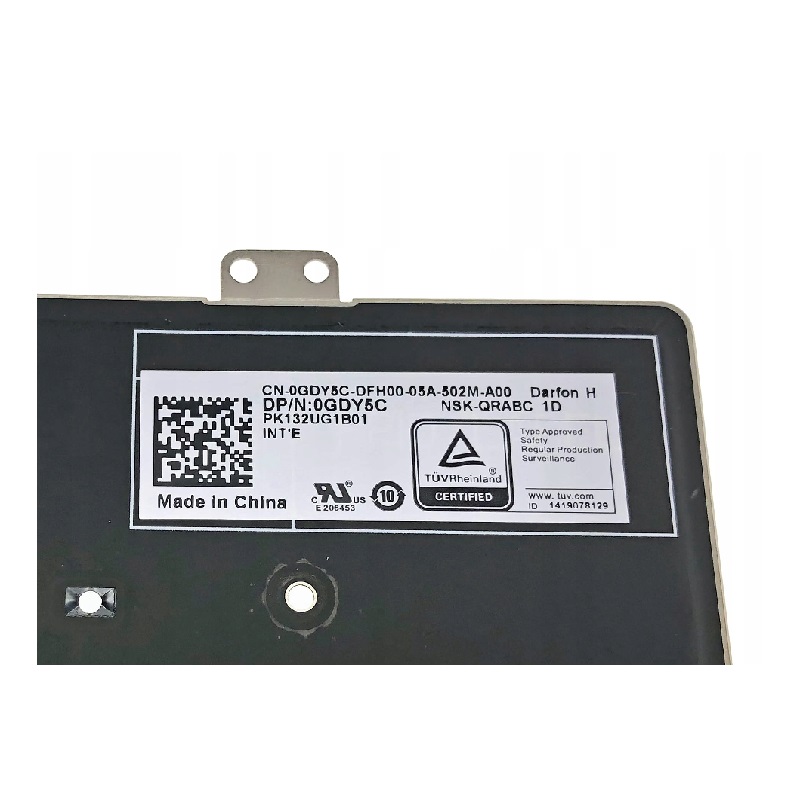 US AJ klávesnice s podsvícením Dell Latitude 7410 7410 2in1 7410 Chromebook Backlit Single Point - GDY5C