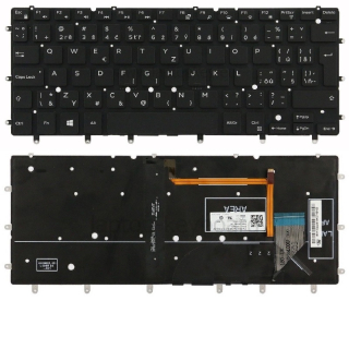 CZ klávesnice s podsvícením Dell XPS 13 9343 9350 9360 Inspiron 7347 7348 7352 7353 7359 7547 7548 - H7M9V