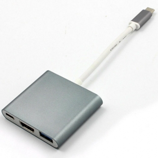 Převodník 4K USB-C 3.1 na HDMI + USB3.0 + USB-C Pro Macbook