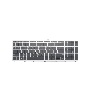 FR klávesnice s podsvícením HP ProBook 650 G4 655 G4 650 G5 655 G5 Keyboard Backlit TouchPoint Black Silver - L09595-051