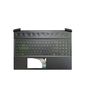 HP Pavilion Gaming 15-EC 15Z-EC0000 15-EC0000 15-EC0013DX Palmrest s Slovinskou podsvícenou klávesnicí Green Black - L72597-BA1