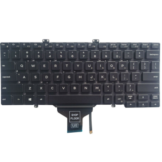 US AJ Klávesnice s podsvícením DELL Latitude 3400 5400 5400 5401 5410 5411 7400 7410 Keyboard Backlit Single Point - RN86F
