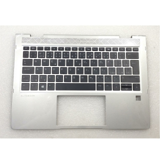 HP EliteBook x360 830 G5 G6 Palmrest CZ klávesnice s podsvícením Silver - L56443-FL1