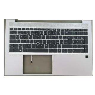 HP Elitebook 850 855 G7 G8 Palmrest CZ klávesnice s podsvícením silver - M21677-FL1